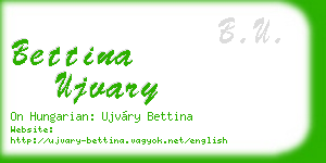 bettina ujvary business card